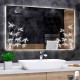 Su Misura Specchio Bagno Smart Filo Lucido Retroilluminante led ad accensione vocale tramite alexa o google assistant art.A219