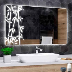 Su Misura Specchio Bagno Smart Filo Lucido Retroilluminante led ad accensione vocale tramite alexa o google assistant art.A22