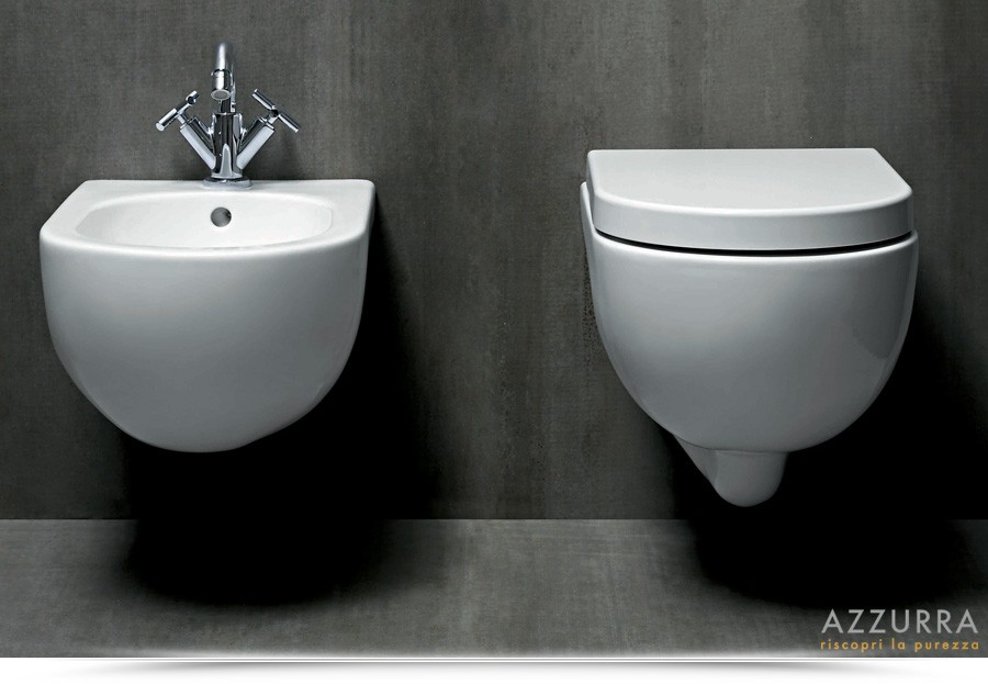 Azzurra Vaso E Bidet Sospesi Nuvola