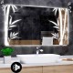 Specchio da Bagno Su Misura con Angoli Squadrati Altoparlante Bluetooth e Disegno Sabbiato Retroilluminato led 20W art. speA26