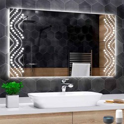 Su Misura Specchio Bagno Smart Filo Lucido Retroilluminante led ad accensione vocale tramite alexa o google assistant art.A28