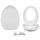 Sedile Wc con Chiusura Ammortizzata Azzurra Clas+ Originale