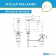 Fratelli Frattini Narciso Miscelatori Lavabo art. 78054 + Bidet art. 78013 + Incasso doccia con deviatore art. 78541