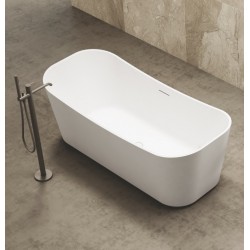 Vasca da bagno freestanding in acrilico 170x75 H max 63 mod. Alyssa bianco lucido