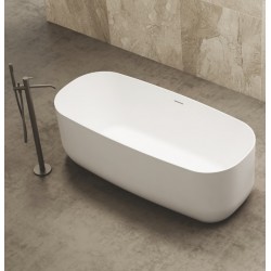 Vasca da bagno freestanding in acrilico 170x75 h 58 mod. Angelica bianco lucido