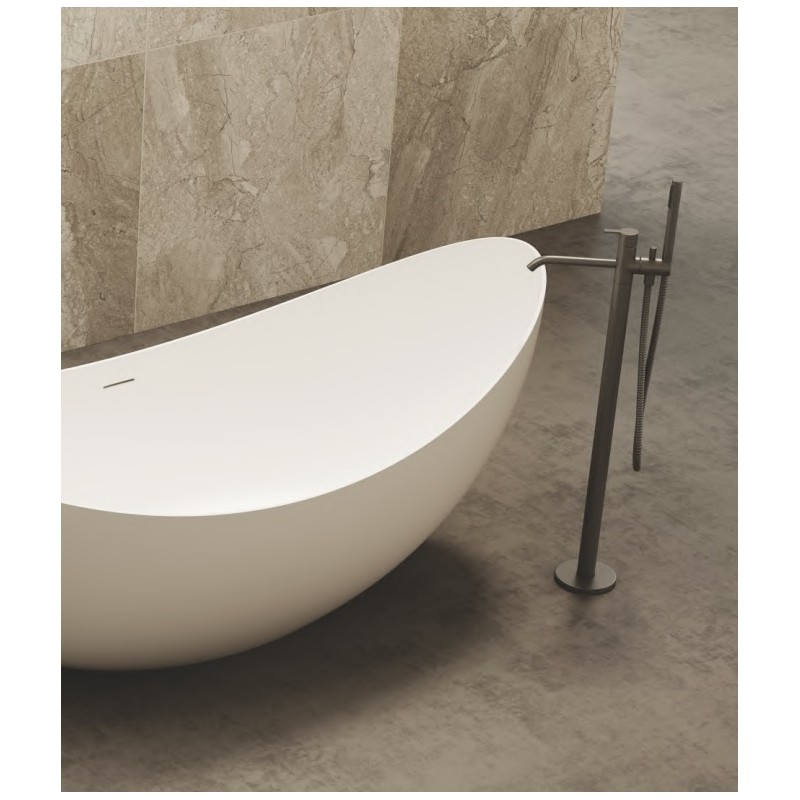 Vasca da bagno freestanding in acrilico 180x80 h 75 mod. Clivia bianco  lucido - Vendita Online ItaliaBoxDoccia