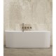 Vasca da bagno freestanding in acrilico 180x80 h 75 mod. Dalia bianco lucido