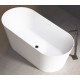 Vasca da bagno freestanding in acrilico 150x70 h 60 mod. Erica bianco lucido