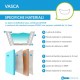 Vasca da bagno freestanding in acrilico 150x70 h 60 mod. Erica bianco lucido