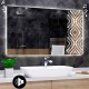 Specchio da Bagno Su Misura con Angoli Squadrati Altoparlante Bluetooth e Disegno Sabbiato Retroilluminato led 20W art. speA29