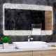 Specchio Bagno Su Misura Filo Lucido Retroilluminante led 20W con disegno sabbiato mod. SpeA30