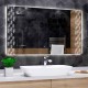 Su Misura Specchio da Bagno Filo Lucido Retroilluminante led 20W con pulsante touch integrato art. speA38