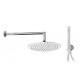 Completo Set Doccia in acciaio inox Soffione Diam. 25 cm + Braccio Doccia + Kit Duplex Marca Mariani mod. top line