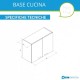 Pensile doppio per cucina da 80 cm con due ante finitura Bianca