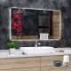 Su Misura Specchio Bagno Smart Cuore Retroilluminante led ad accensione vocale tramite alexa o google