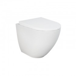 Vaso Des di Rak Ceramics con Scarico Traslato + Tecnologia Rimless in ceramica bianco lucido