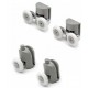 Kit scorrimento rotelline (2 sup. + 2 inf. per Box Doccia April cod. RAARRSET