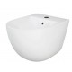 Bidet sospeso con fissaggio nascosto Des di Rak Ceramics in ceramica bianco lucido art. DESBD2101AWHA