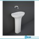 Lavabo autoportante free-standing 90h cm. modello Des di Rak Ceramics Bianco Lucido