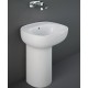 Lavabo autoportante free-standing 90h cm. modello Illusion di Rak Ceramics Bianco Lucido art. ILLFS5500AWHA