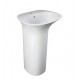 Lavabo autoportante free-standing 90h cm. Sensation di Rak Ceramics Bianco Lucido con foro per miscelatore art. SENFS5501AWHA