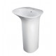 Lavabo autoportante free-standing 90h cm. Sensation di Rak Ceramics Bianco Lucido con foro per miscelatore art. SENFS5501AWHA