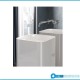 Lavabo autoportante free-standing quadrato 90h cm. Linea Petit di Rak Ceramics Bianco Lucido art. PETFS23600AWHA