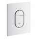 Placca Grohe Arena Colore Bianco a Due Pulsanti