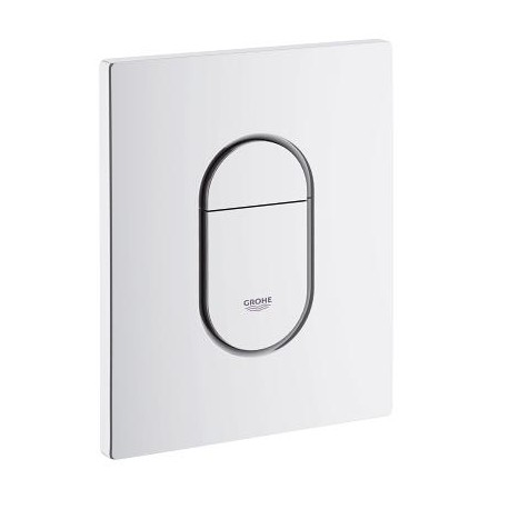 Placca Grohe Arena Colore Bianco a Due Pulsanti