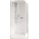Cabina doccia multifunzione Media Glass A di Novellini con idromassaggio cm 70x100 apertura porte scorrevoli