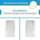 Cabina doccia multifunzione Media Glass A di Novellini con idromassaggio cm 70x100 apertura porte scorrevoli
