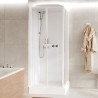 Cabina doccia multifunzione Media Glass A di Novellini con idromassaggio cm 70x90 apertura porte scorrevoli