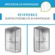 Cabina doccia multifunzione Media 2.0 di Novellini con idromassaggio cm 90x90 apertura porte scorrevoli