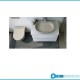 Lavabo ovale FEELING 55 x 35 cm con piletta inclusa Rak Ceramics cappuccino opaco matt profilo slim cod. FEECT5500514A