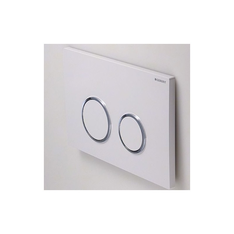 Geberit - Placca Geberit Sigma 20 Colore Bianco a Due Pulsanti