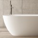 Vasca da bagno freestanding in solid Surface 70x170 h60 a libera installazione mod. New York