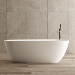 Vasca da bagno freestanding in solid Surface 70x170 h60 a libera installazione mod. New York