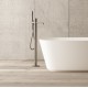 Vasca da bagno freestanding in solid Surface 80x160 h55 a libera installazione mod. Miami