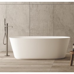 Vasca da bagno freestanding in solid Surface 80x160 h55 a libera installazione mod. Miami