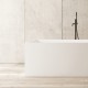 Vasca da bagno freestanding in solid Surface 72x170 h55 a libera installazione mod. Boston