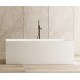 Vasca da bagno freestanding in solid Surface 72x170 h55 a libera installazione mod. Boston