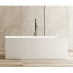 Vasca da bagno freestanding in solid Surface 72x170 h55 a libera installazione mod. Boston