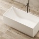 Vasca da bagno freestanding in solid Surface 72x170 h55 a libera installazione mod. Boston