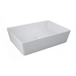 Lavabo rettangolare FEELING 50 x 36 cm Rak Ceramics bianco opaco profilo slim