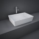 Lavabo rettangolare FEELING 50 x 36 cm Rak Ceramics bianco opaco profilo slim