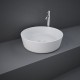 Lavabo tondo FEELING 42 cm Rak Ceramics bianco opaco profilo slim