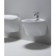 Bidet sospeso serie Mini Clas+ di Azzurra in ceramica bianco lucido