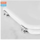 Sedile wc per Hidra vaso Memory con cerniere cromate regolabili