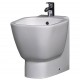 Bidet a Pavimento Filomuro Rak Ceramics serie One in ceramica bianco lucido