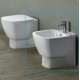 Bidet a Pavimento Filomuro Rak Ceramics serie One in ceramica bianco lucido